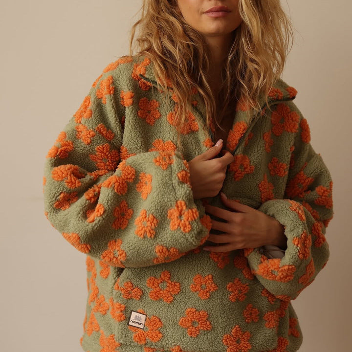 Olivia | Trendy Oversized Floral Sweater