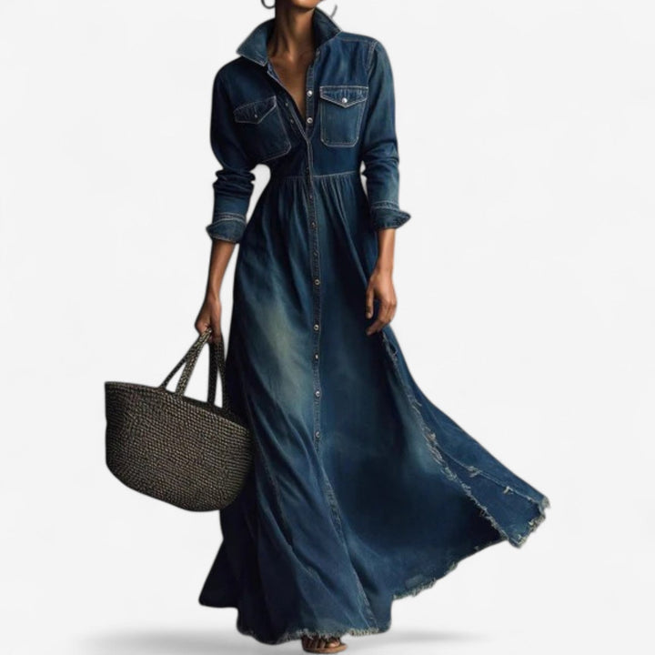 Bonjean™ Western Style Maxi Dress